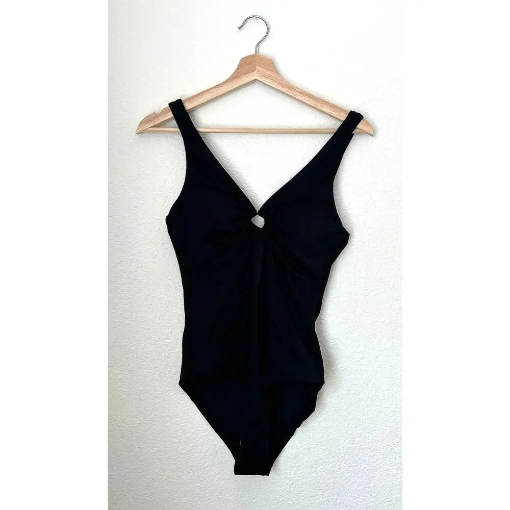 Andie Swim The Bonita One Piece in Black S NWT